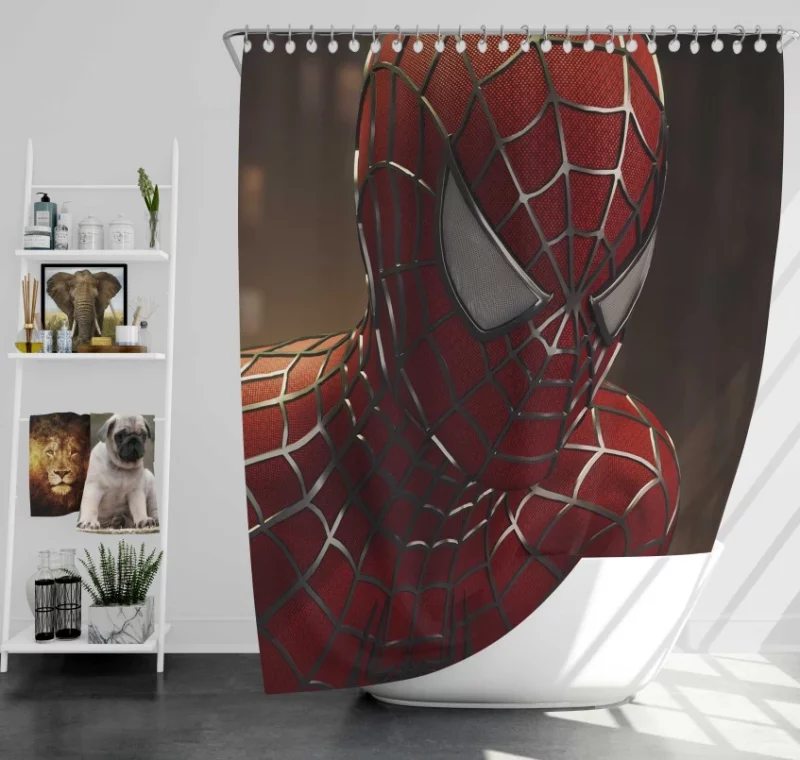 Able-bodied Spider man Bath Shower Curtain