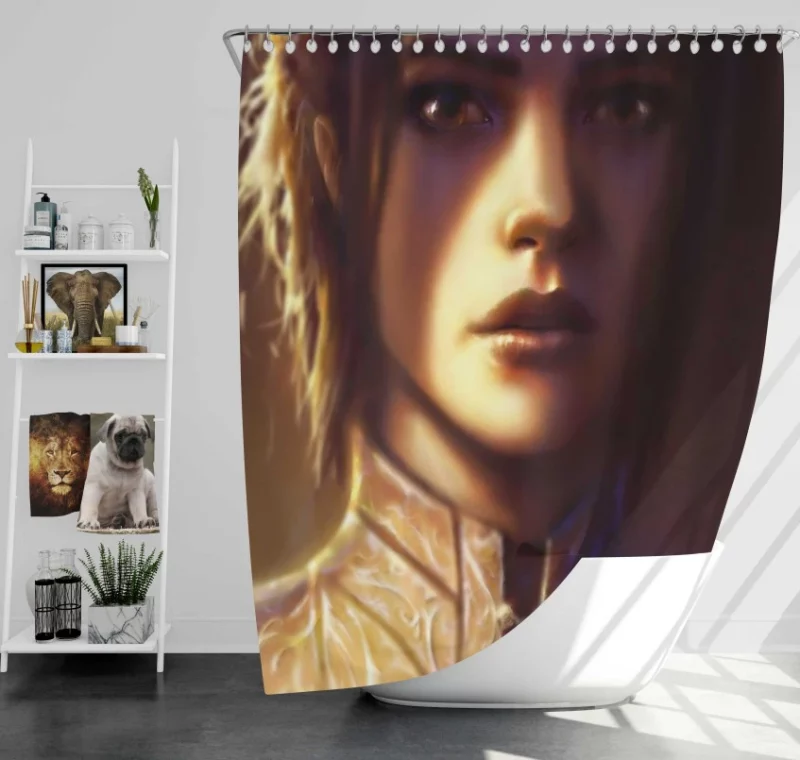 Aerial View Of The Fictional Planet Naboo Star Wars Battlefront II Bath Shower Curtain
