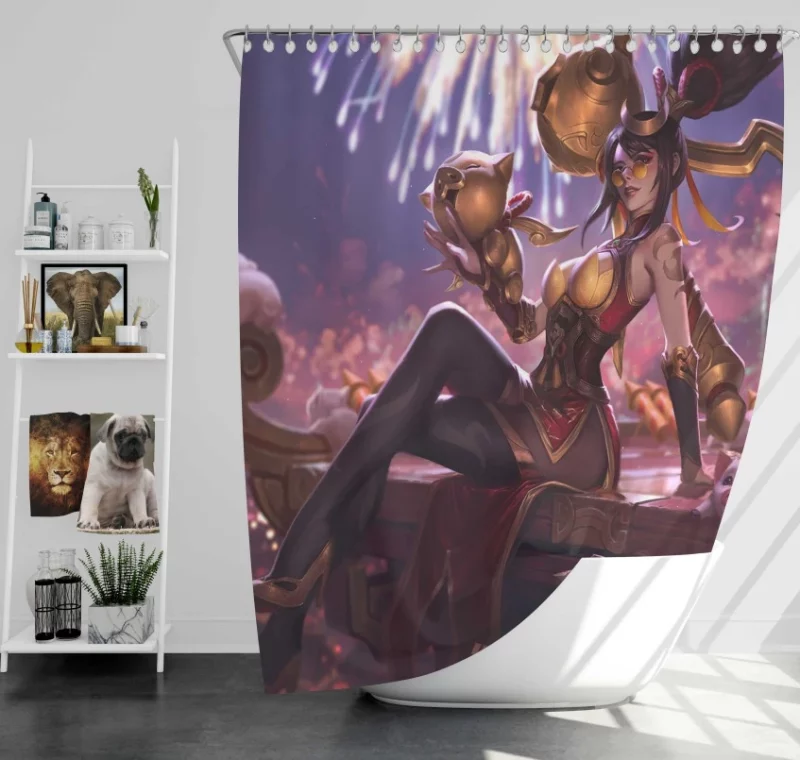 Aether Wing Kayle League Of Legends Bath Shower Curtain