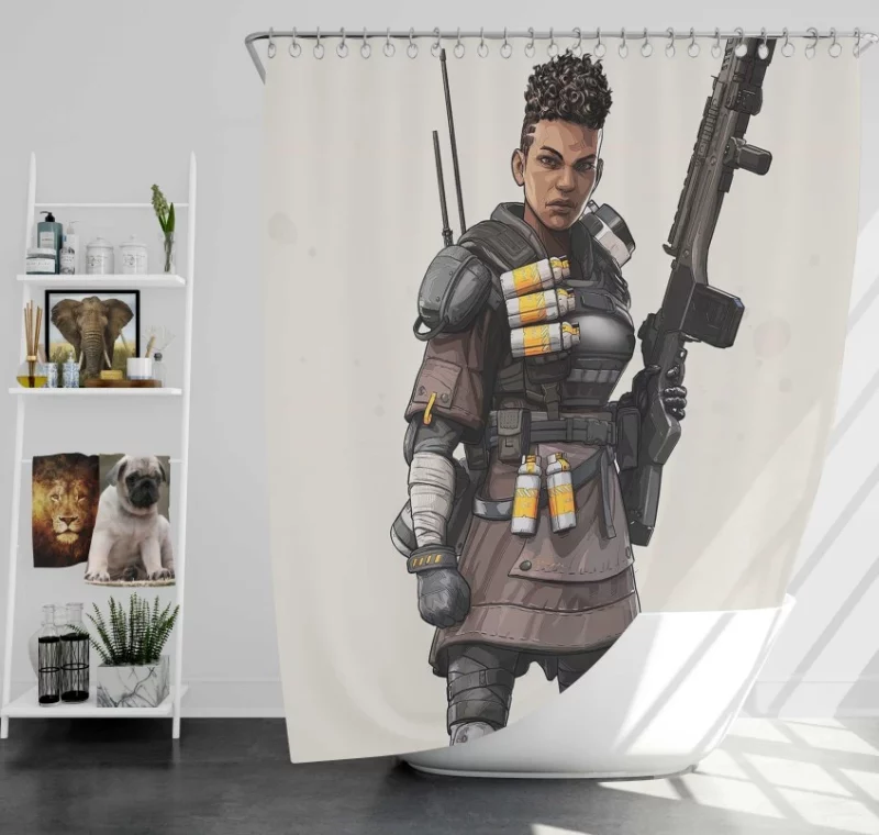 Apex Legends Bloodhound Awesome Bath Shower Curtain