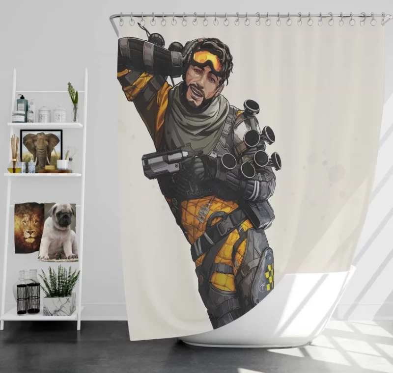 Apex Legends Themed Bath Shower Curtain