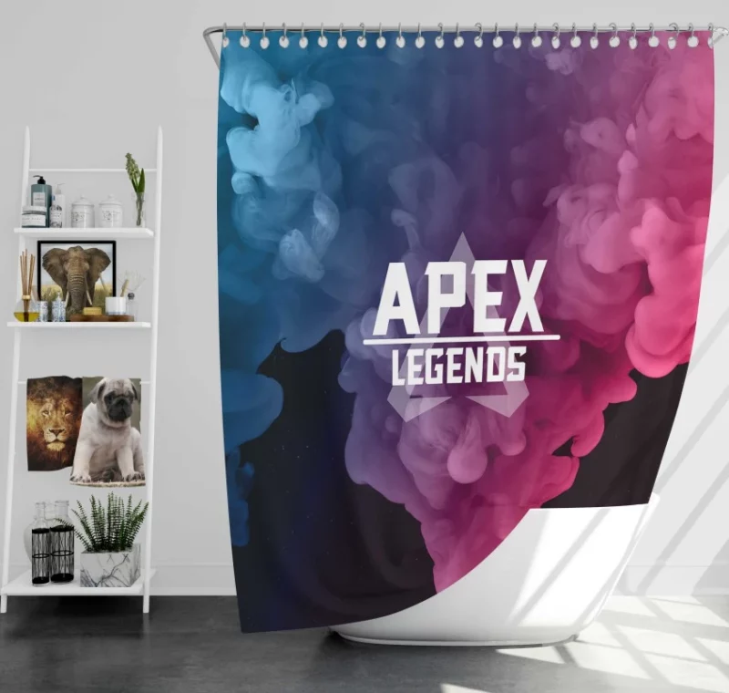 Apex Legends Video Game Themed Bath Shower Curtain