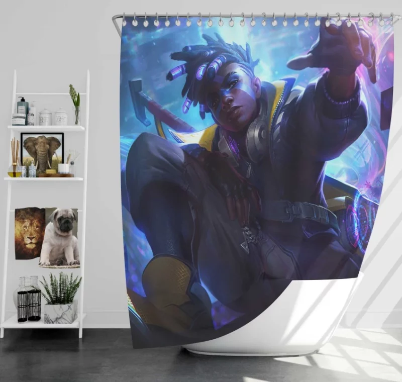 Aphelios League Of Legends Bath Shower Curtain