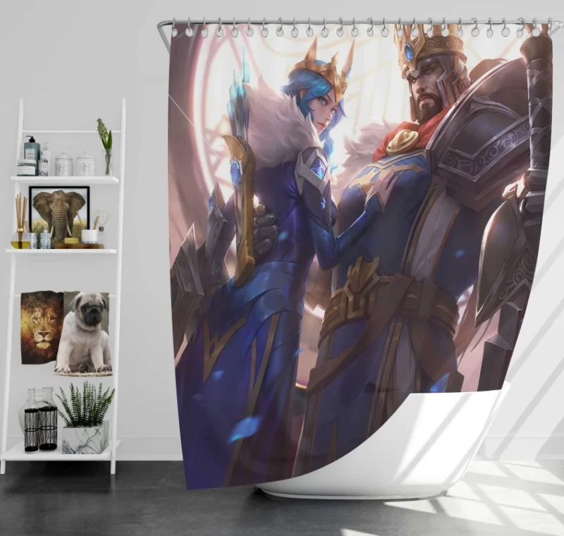 Arcade Caitlyn League Of Legends Bath Shower Curtain