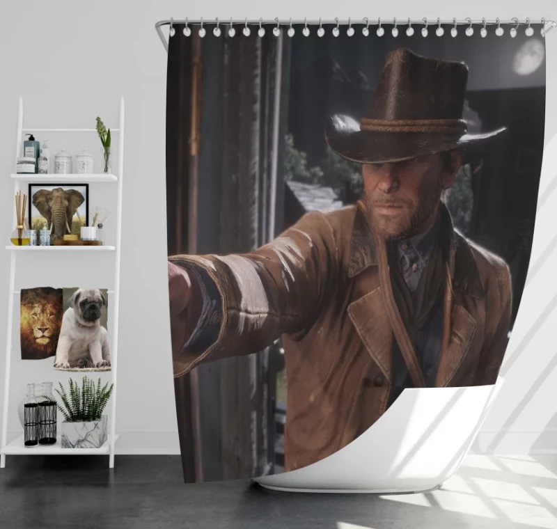 Arthur Morgan Red Dead Redemption 2 Bath Shower Curtain