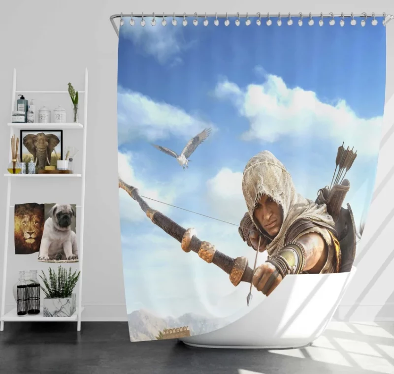 Assassins Creed Odyssey Bath Shower Curtain