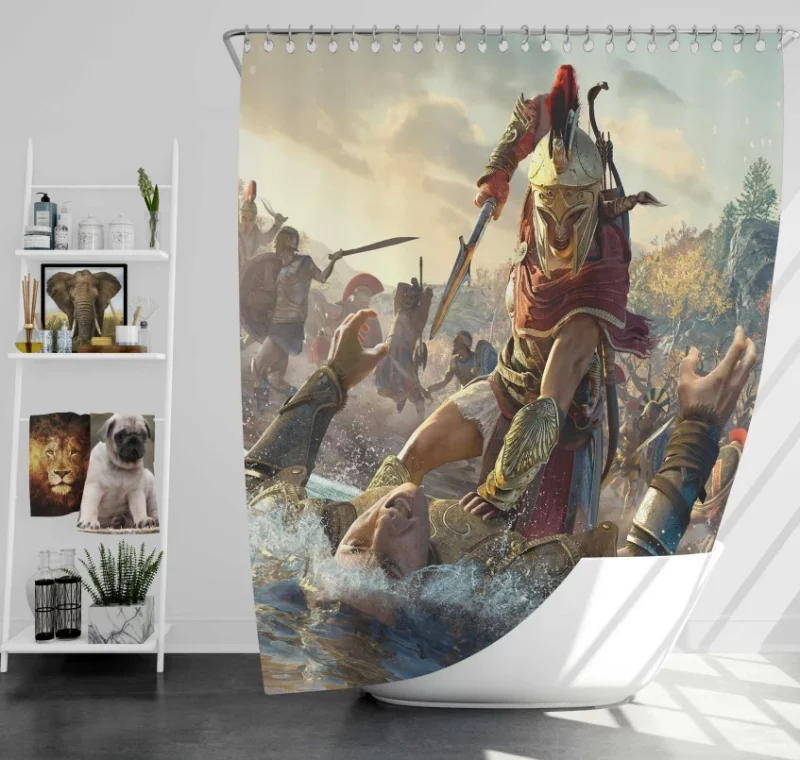 Assassins Creed Odyssey Legacy Of The First Blade Bath Shower Curtain