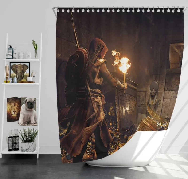 Assassins Creed Origins Bayek Of Siwa Amazing Bath Shower Curtain