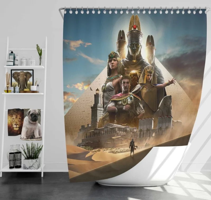 Assassins Creed Origins Cleopatra Bath Shower Curtain