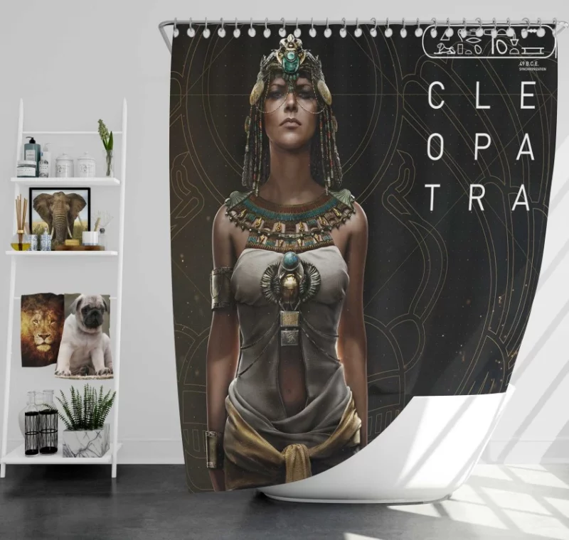 Assassins Creed Origins Julius Caesar Bath Shower Curtain