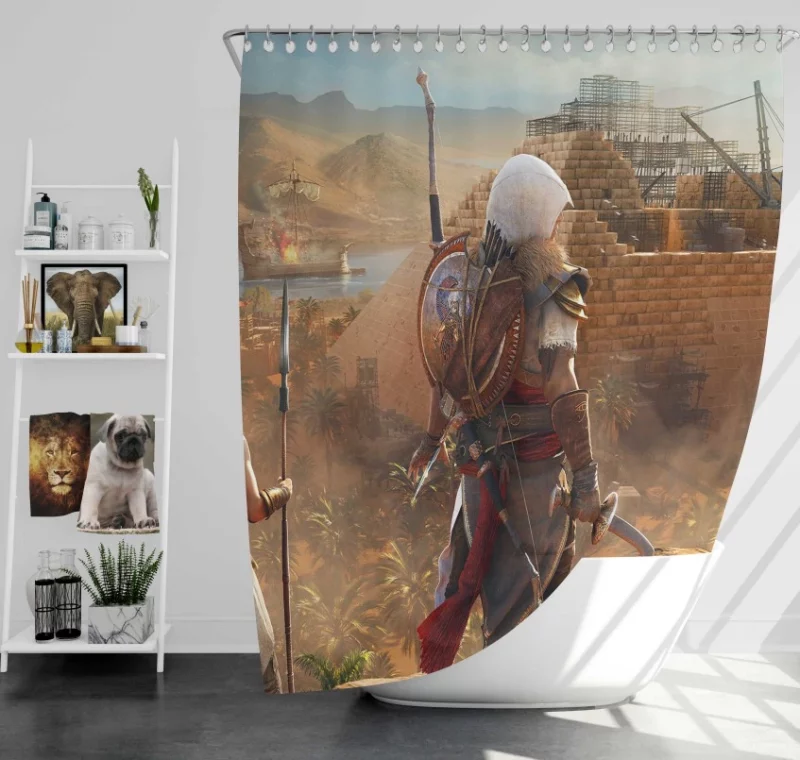 Assassins Creed Origins Mummy Bath Shower Curtain