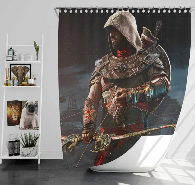 Assassins Creed Origins Super Quality Bath Shower Curtain