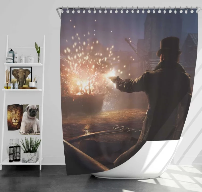 Assassins Creed Syndicate Jacob Frye Evie Quality Bath Shower Curtain