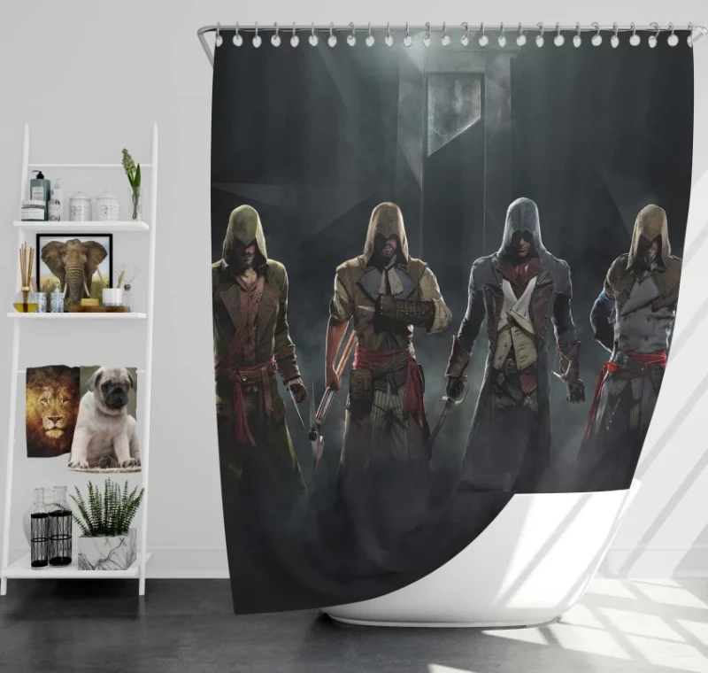 Assassins Creed Unity Amazing Bath Shower Curtain