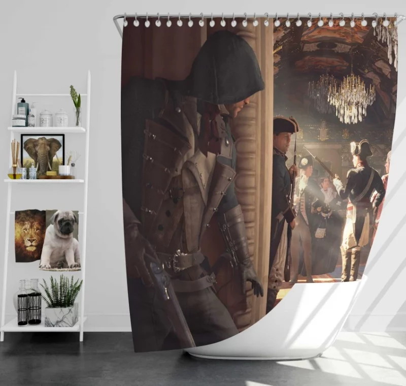 Assassins Creed Unity Modern Bath Shower Curtain