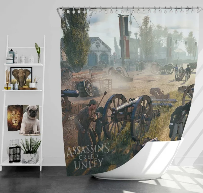 Assassins Creed Unity Outstanding Bath Shower Curtain