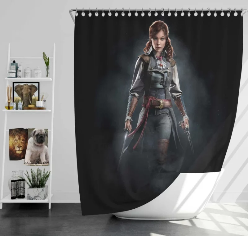 Assassins Creed Unity Wonderful Bath Shower Curtain