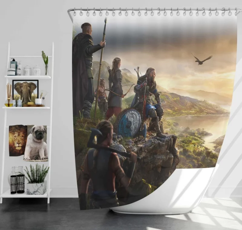 Assassins Creed Valhalla Awesome Bath Shower Curtain