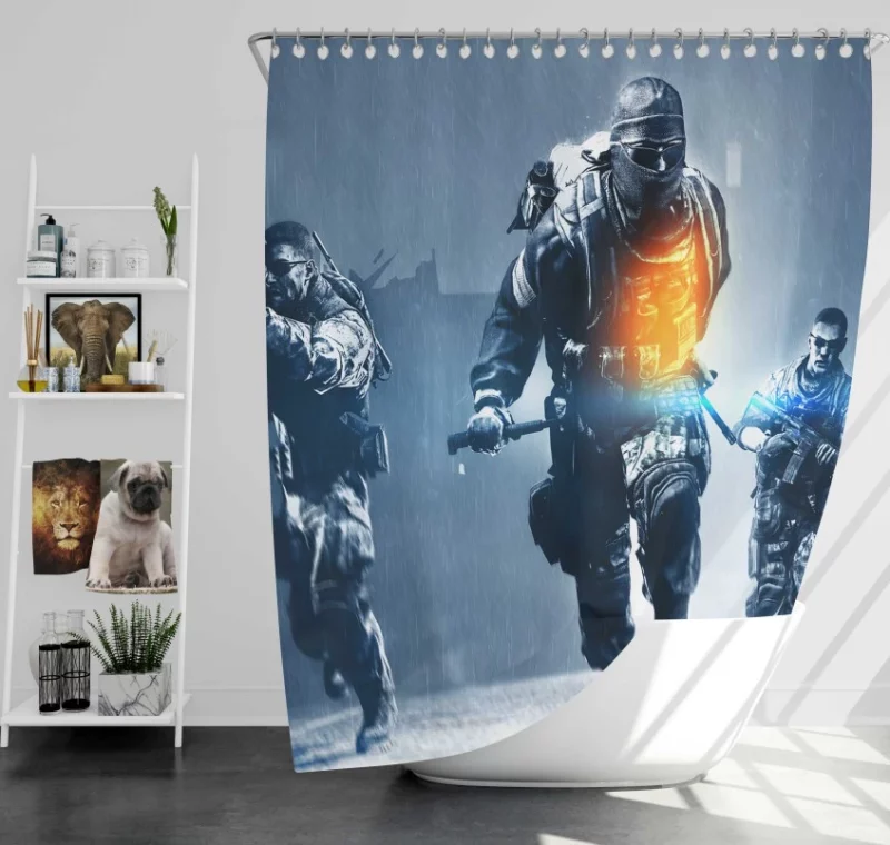 Battlefield 1 Aircraft Bath Shower Curtain