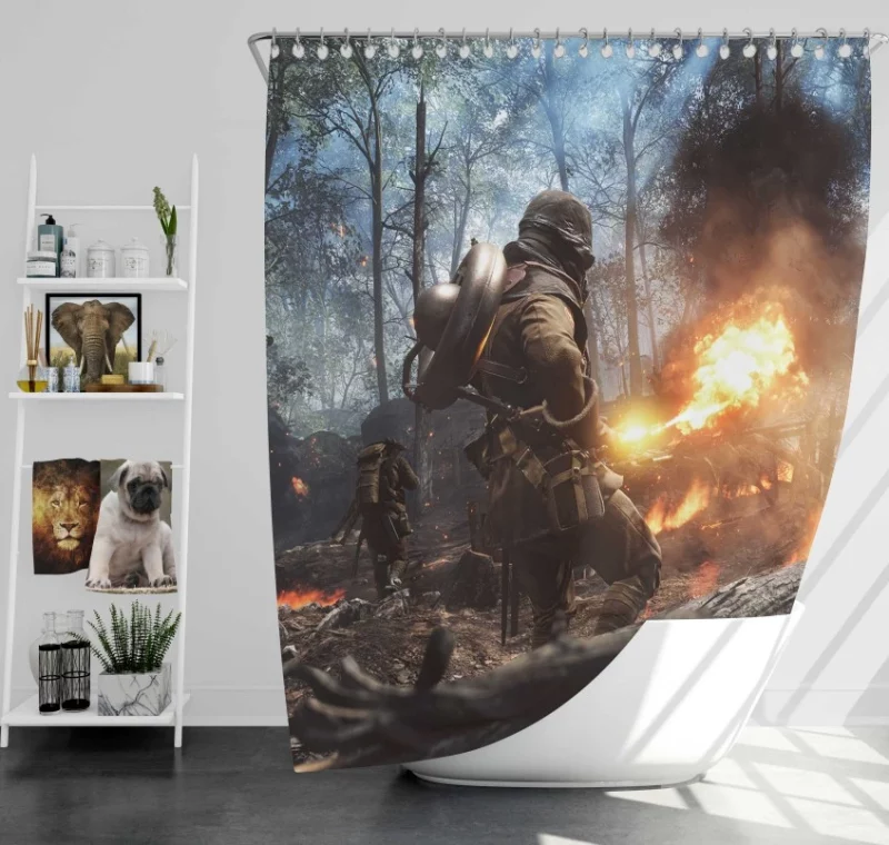 Battlefield 1 Lawrence Of Arabia Bath Shower Curtain