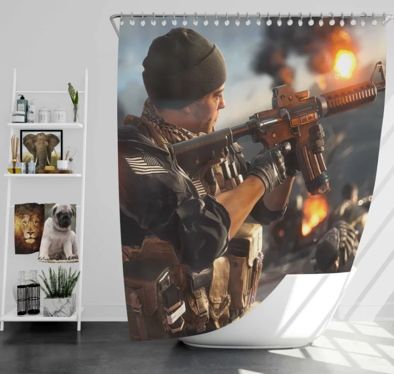 Battlefield 1 Quality Bath Shower Curtain