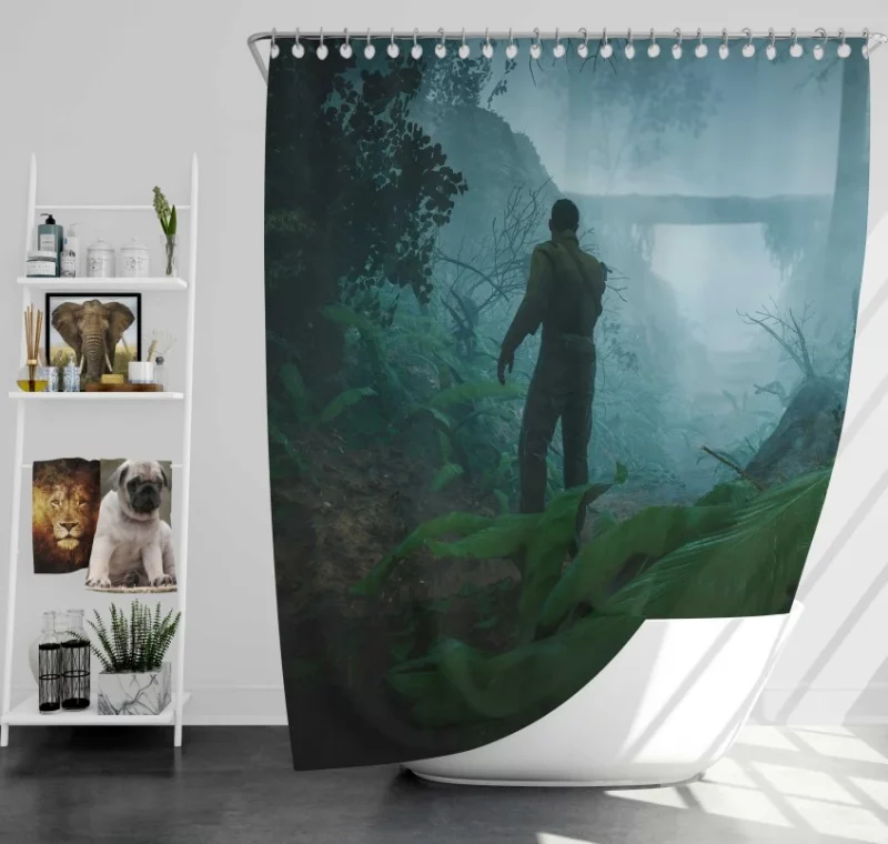 Battlefield 1 Soldier Horse Desert Bath Shower Curtain