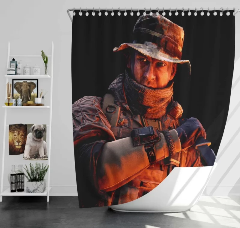 Battlefield 1 Tank Bath Shower Curtain