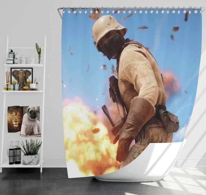 Battlefield 1 Vehicle Bath Shower Curtain