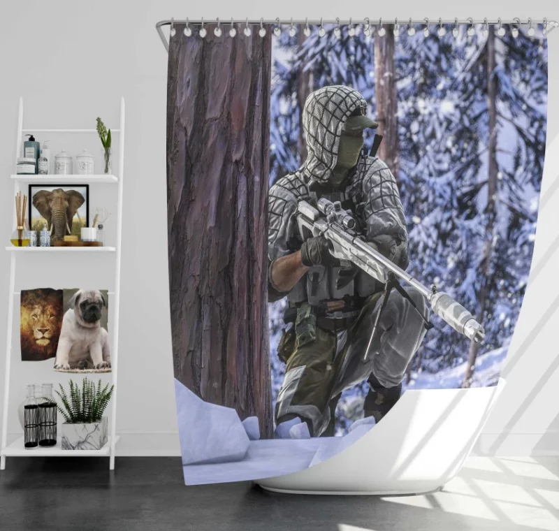 Battlefield 1 Video Game Themed Bath Shower Curtain