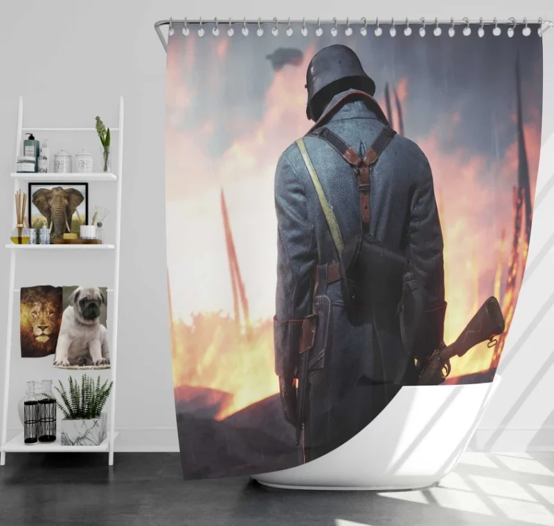 Battlefield 1 Wonderful Bath Shower Curtain