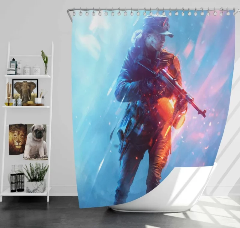 Battlefield 4 Final Stand Bath Shower Curtain