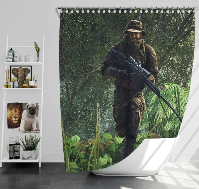 Battlefield 4 Fondos De Pantalla Bath Shower Curtain