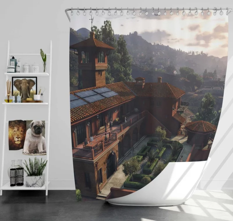 Best Scenery Grand Theft Auto V Bath Shower Curtain