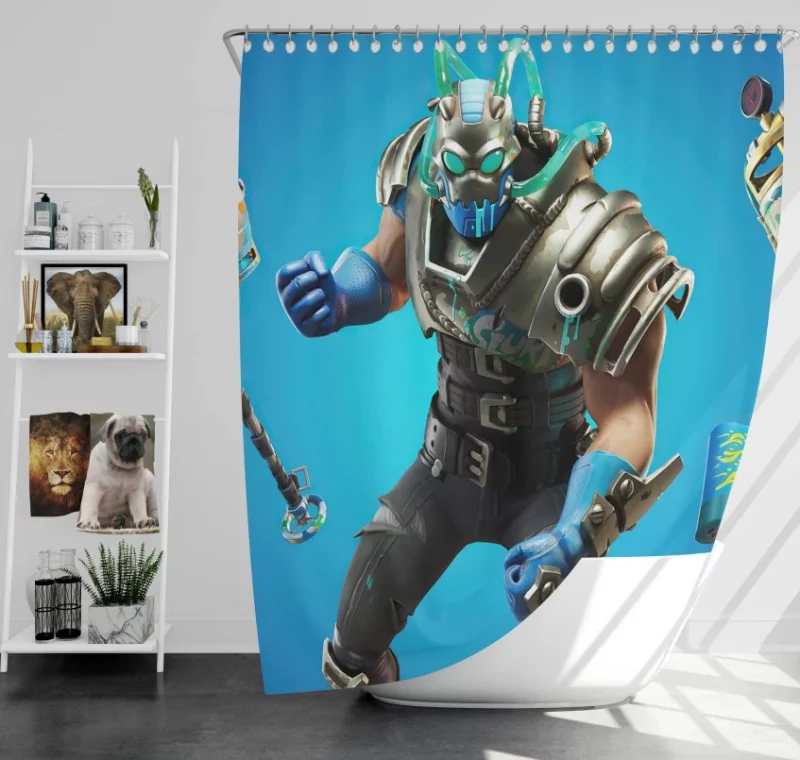 Big Chuggus Fortnite Bath Shower Curtain