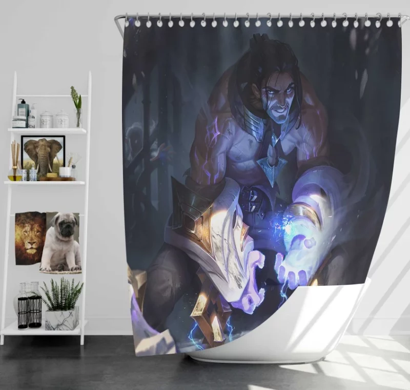 Blood Moon Aatrox League Of Legends Bath Shower Curtain