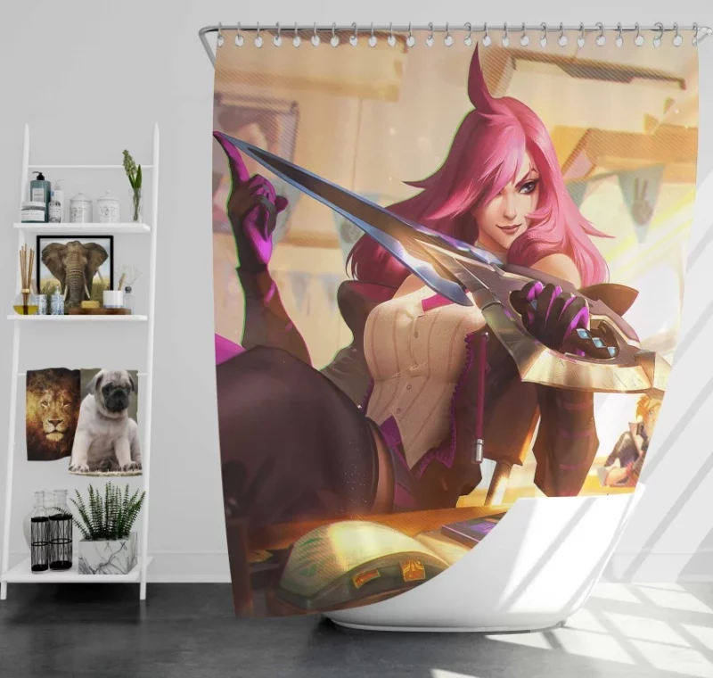 Blood Moon Akali League Of Legends Bath Shower Curtain