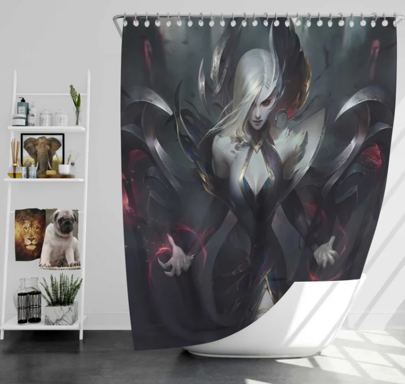 Blood Moon Janna League Of Legends Bath Shower Curtain