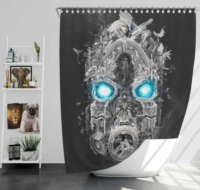 Borderlands 2 Bath Shower Curtain