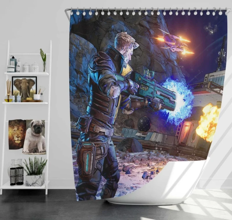 Borderlands 3 Amara Bath Shower Curtain