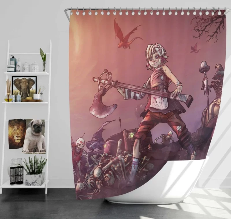 Borderlands 3 Bounty Of Blood Vehicle Bath Shower Curtain