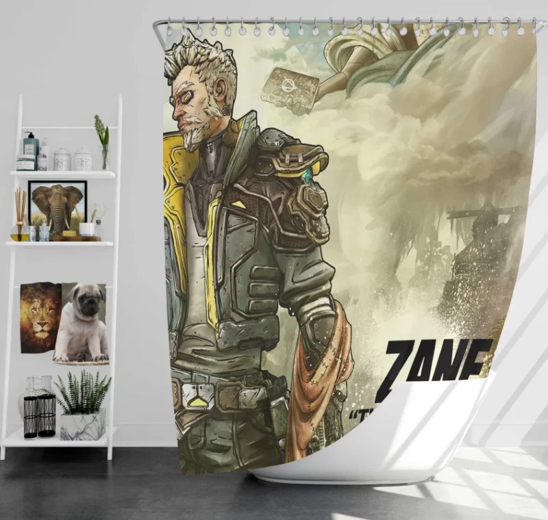 Borderlands 3 Handsome Jackpot Heads Bath Shower Curtain