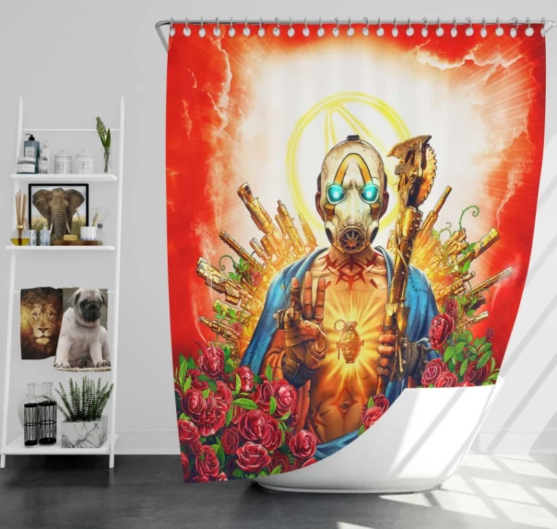 Borderlands 3 Video Game Bath Shower Curtain