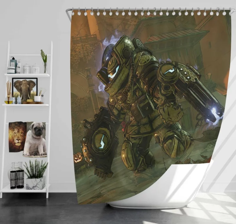 Borderlands 3 Video Game Themed Bath Shower Curtain