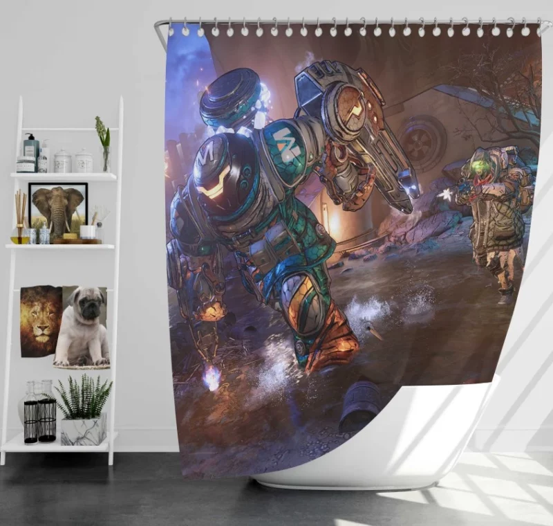 Borderlands 3 Zane Bath Shower Curtain