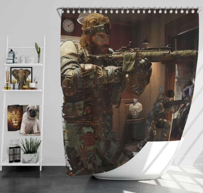 Call Of Duty Black Ops 4 Game Bath Shower Curtain