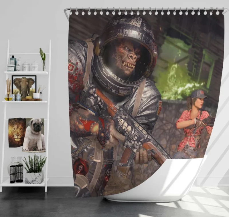 Call Of Duty Black Ops 4 Operation Grand Heist Bath Shower Curtain