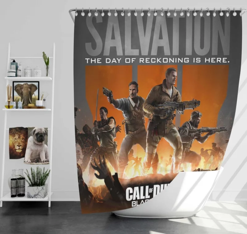 Call Of Duty Black Ops Iii Warrior Weapon Bath Shower Curtain