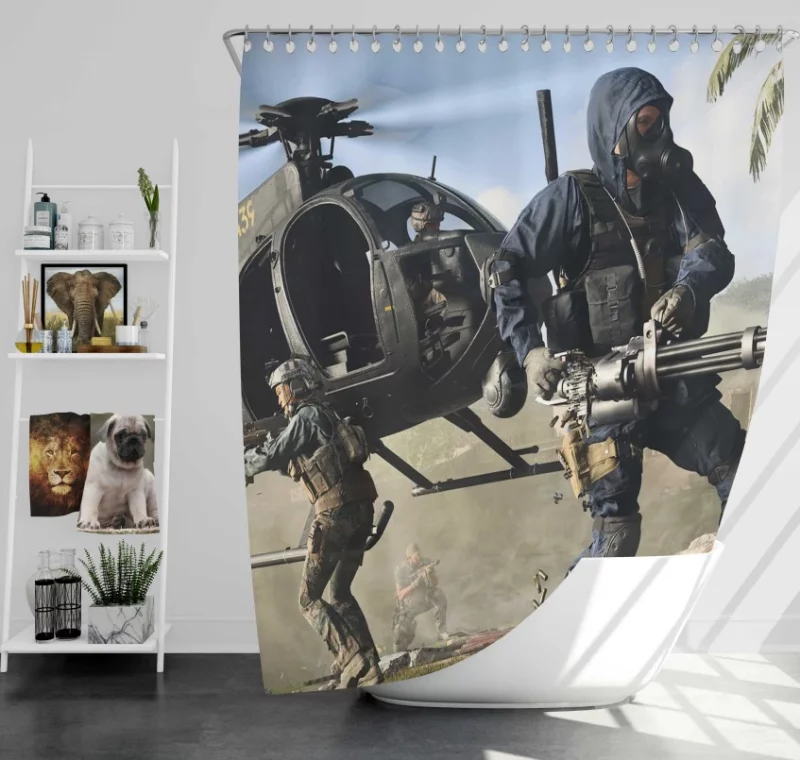 Call Of Duty Cod Modern Warfare Bath Shower Curtain