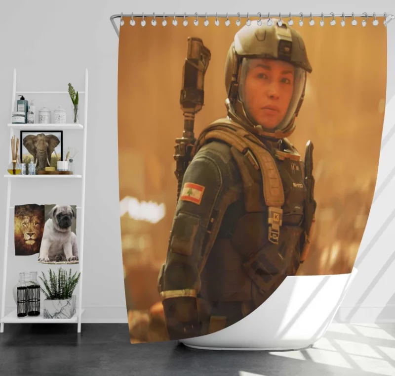 Call Of Duty Infinite Warfare Awesome Bath Shower Curtain