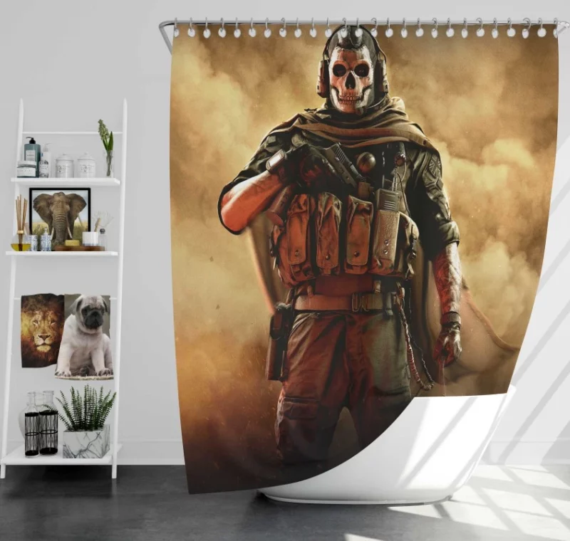 Call Of Duty Modern Warfare Bath Shower Curtain